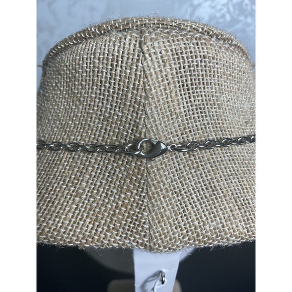 Double Heart Pendant Necklace With Pink & Silver Tones - Picture 4 of 4